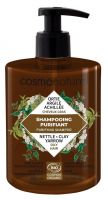 Shampooing Cheveux Gras à l'Argile & Ortie - Cosmo Naturel 500ml